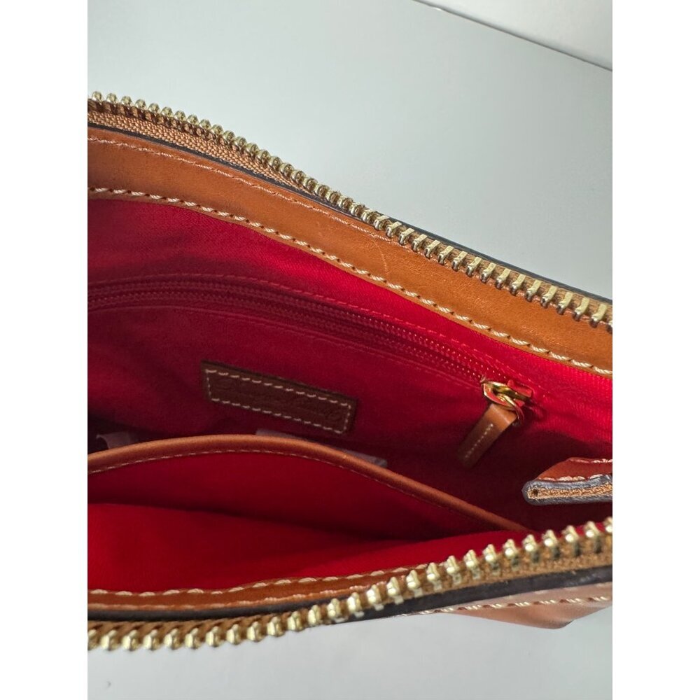 NEW Dooney & Bourke Wexford Leather Two toned Brown Crossbody - Picture 5 of 5